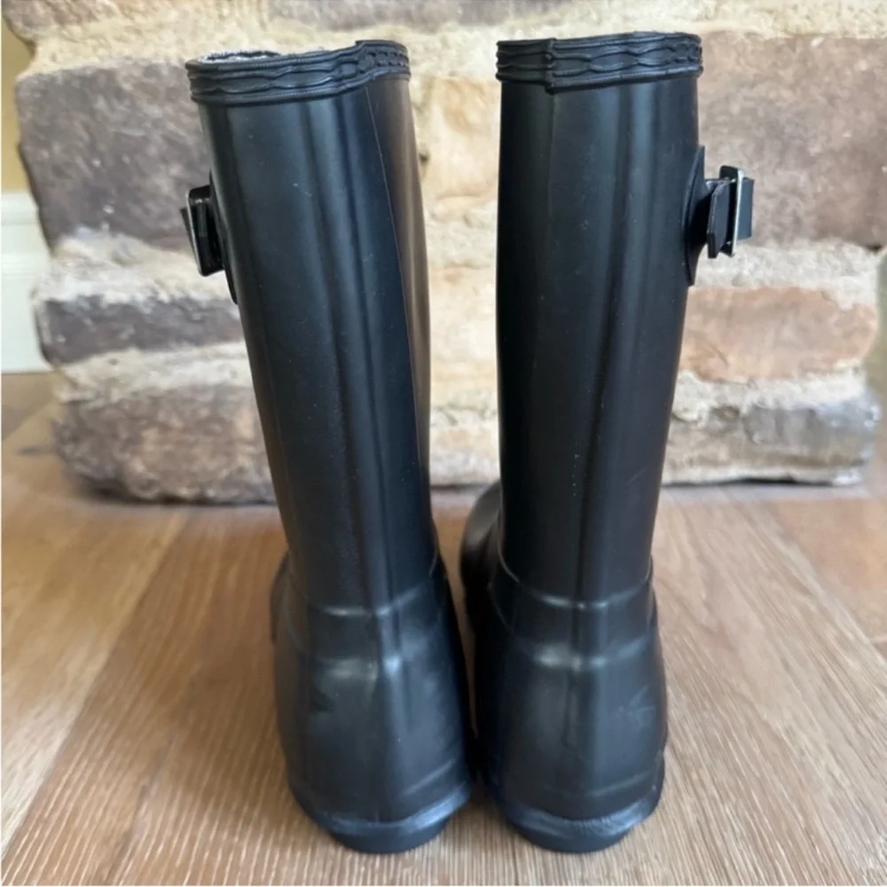 🔥NEW🔥HUNTER 🔥sz 8 BLACK Shorts Toure Rubber rain garden boots price firm!